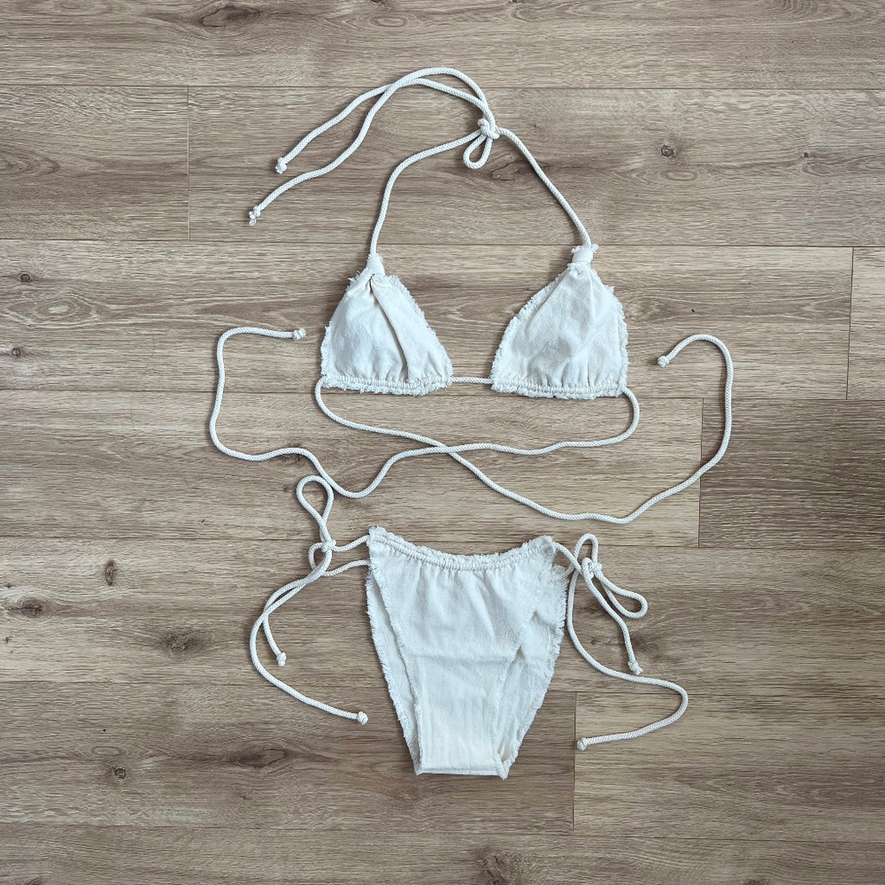 Koiwolf Natural Fiber Bikini Set White XS/S
